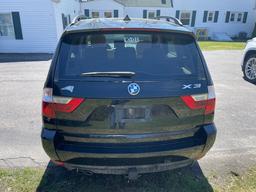 2007 BMW X3 AWD SEDAN, 122,028 MILES, VIN: WBXPC93467WF13839