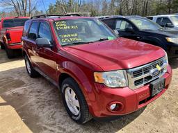 2010 FORD ESCAPE XLT, 65,104 MILES, VIN: 1FMCU9D74AKA43061, SUNROOF, LOOSE BATTERY TERMINAL