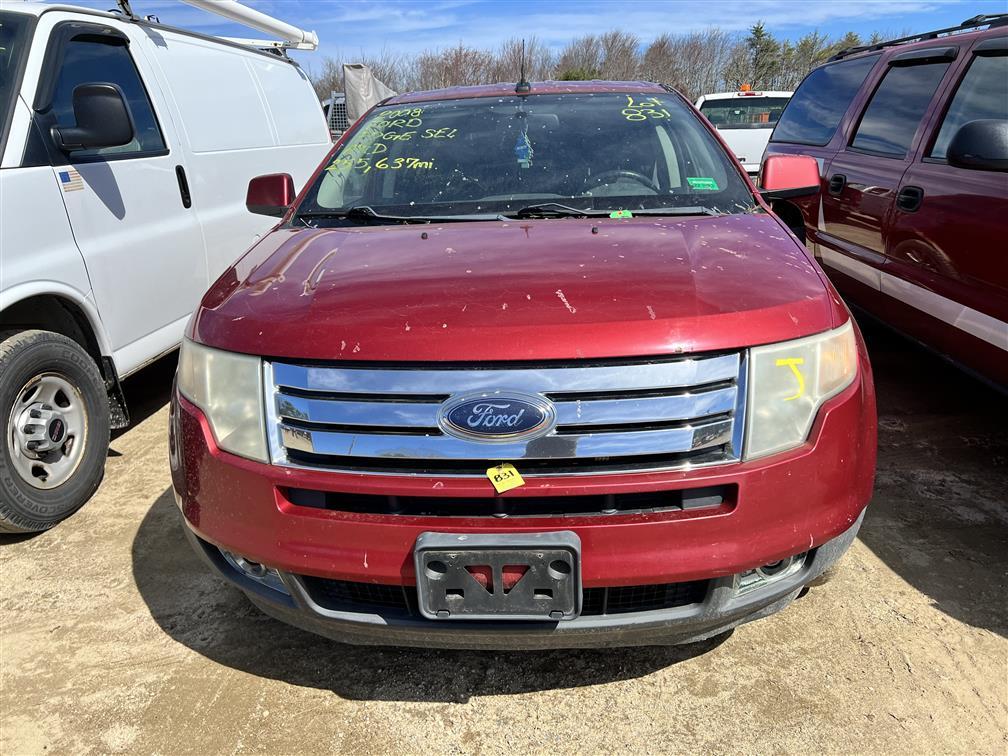 2008 FORD EDGE SEL SUV, AWD, 255,637 MILES, VIN: 2FMDK48C08BB31422