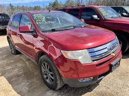 2008 FORD EDGE SEL SUV, AWD, 255,637 MILES, VIN: 2FMDK48C08BB31422