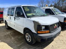 2009 GMC SAVANA G2500 CARGO VAN, 57,289 MILES, VIN: 1GTGG25C991156988, WHITE