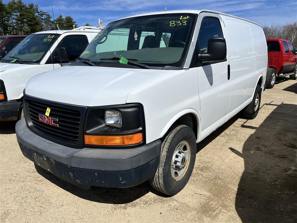 2009 GMC SAVANA G2500 CARGO VAN, 57,289 MILES, VIN: 1GTGG25C991156988, WHITE