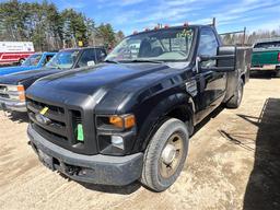 2008 FORD F350 XL SUPER DUTY UTILITY TRUCK, 144,540 MILES, VIN: 1FDWF34518EE10395