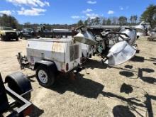 WACKER LTC4L LIGHT TOWER, 3,123 HOURS, MOUNTED ON 1996 S/A TRAILER, VIN: 5F13D141861003322