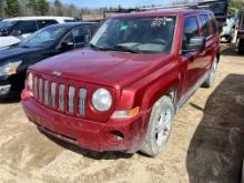 2008 JEEP PATRIOT SUV, 4X4, 163,190 MILES, VIN: 1J8FF28WX8D796184, PW, PL, CRUISE, SUNROOF, TILT