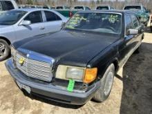 1990 MERCEDES-BENZ 420SEL SEDAN,