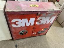 3M 2-DOOR METAL PARTS CABINET, 11-SHELF, 33"W X 12"D X 30"H