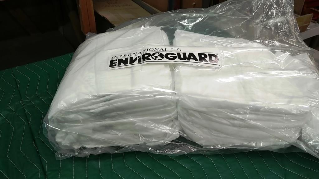 LOT OF 2 NEW BOXES OF ENVIROGUARD MEDIUM COVERALLS