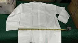 2 BOXES OF NEW ENVIROGUARD WHITE MICROPOROUS SHIRTS 4XL