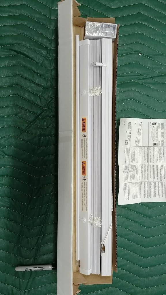 LOT OF 5 NEW BOXES OF VIMA PVC BLINDS - 6 PER BOX