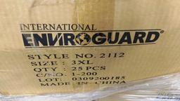 20 NEW BOXES OF ENVIROGUARD WHITE COVERALLS - 3XL