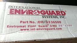 LOT OF 5 NEW BOXES OF ENVIROMAT FLOOR GUARD