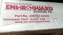 LOT OF 5 NEW BOXES OF ENVIROMAT FLOOR GUARD