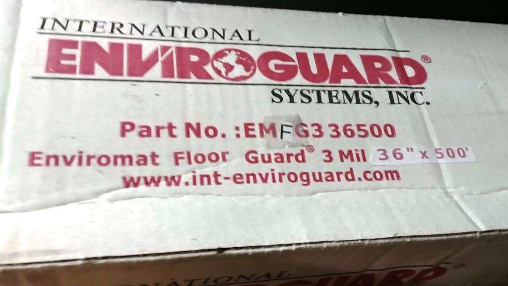 LOT OF 5 NEW BOXES OF ENVIROMAT FLOOR GUARD