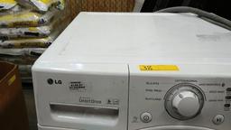 WHITE LG FRONT LOAD WASHER FOR PARTS OR REPAIR