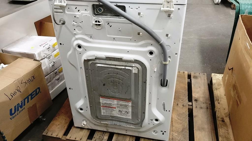 WHITE LG FRONT LOAD WASHER FOR PARTS OR REPAIR