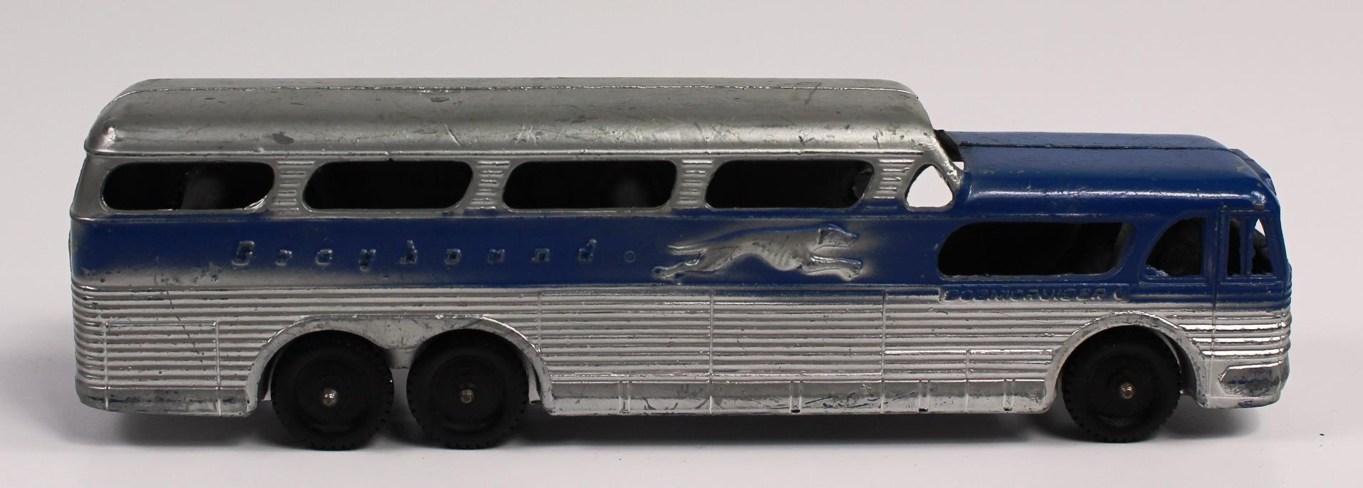 VINTAGE TOOTSIETOY GREYHOUND BUS - LOT OF 2