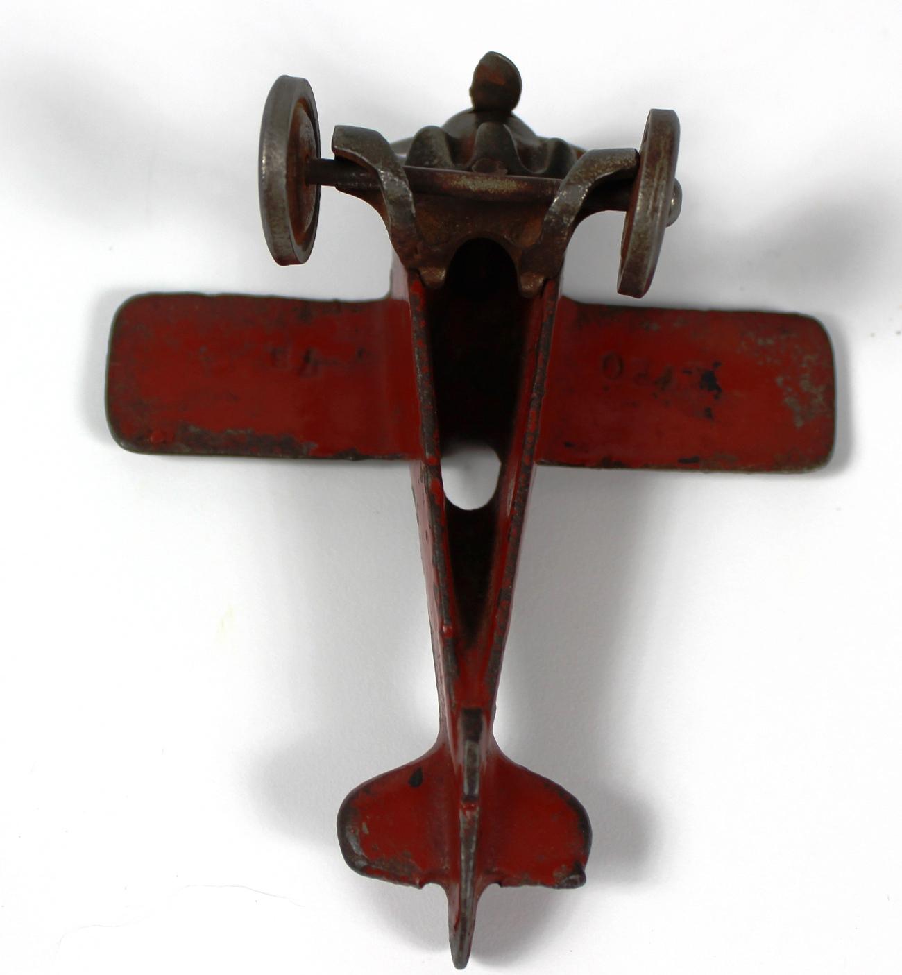 VINTAGE HUBLEY "LINDY" SINGLE ENGINE CAST IRON PLANE