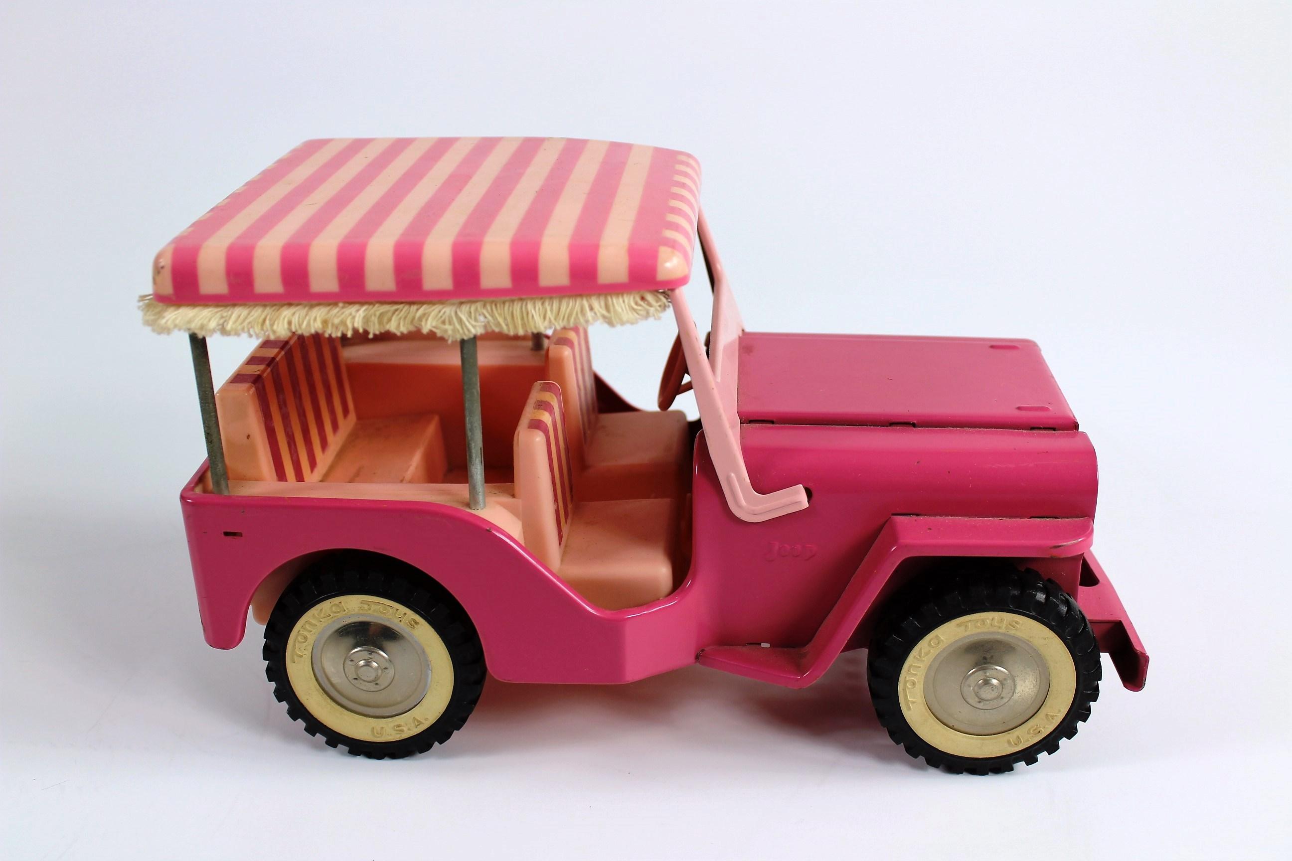 TONKA #350 PINK JEEP WITH SURREY CANOPY