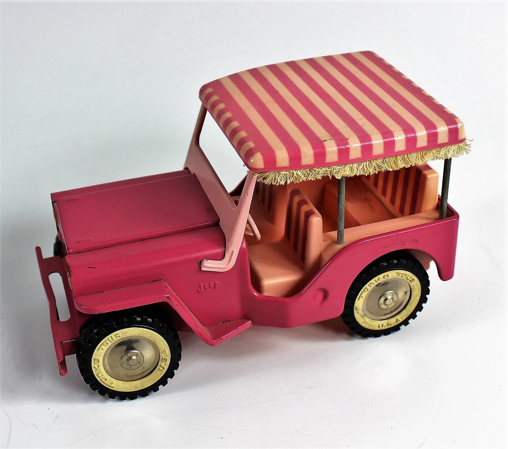 TONKA #350 PINK JEEP WITH SURREY CANOPY