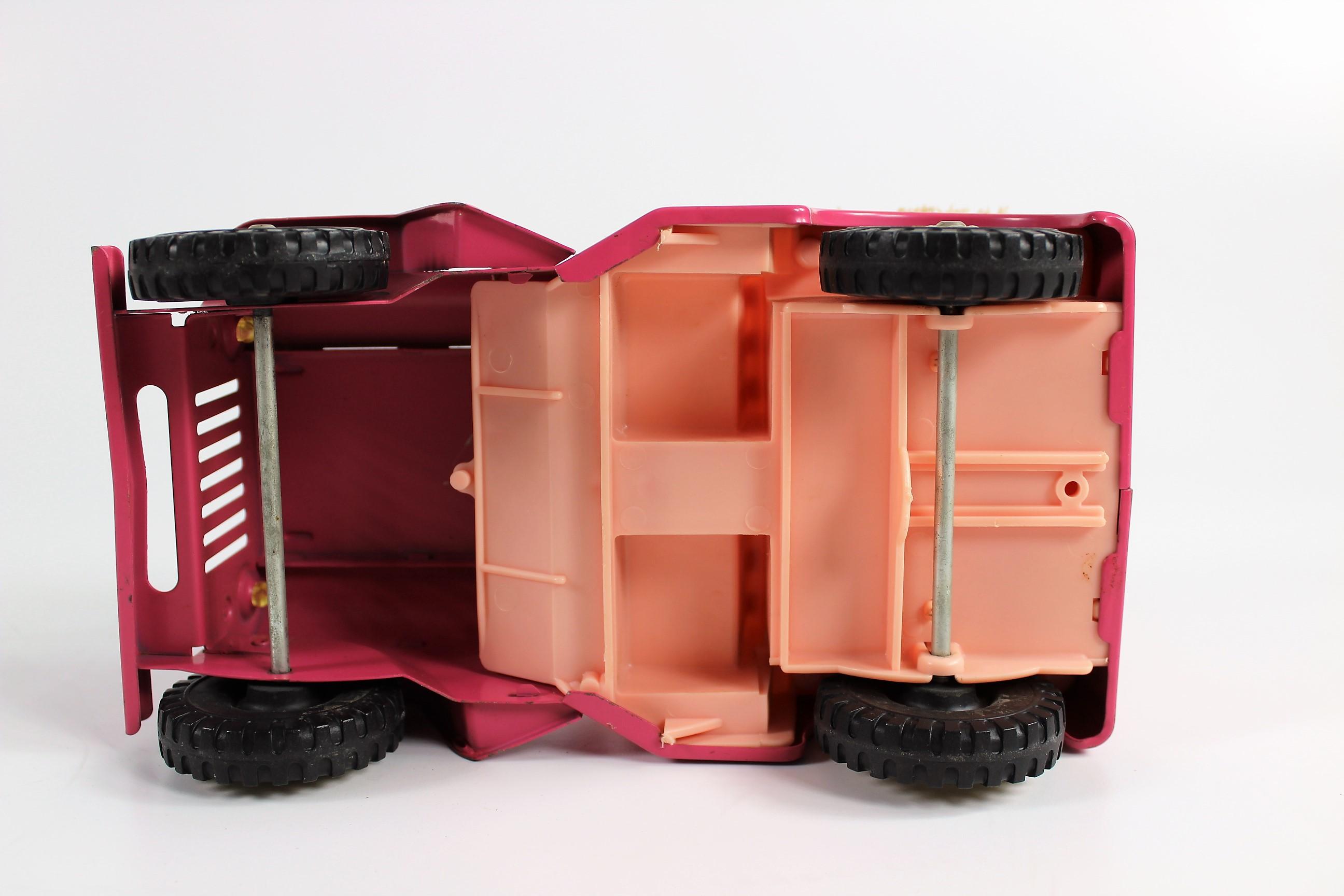 TONKA #350 PINK JEEP WITH SURREY CANOPY