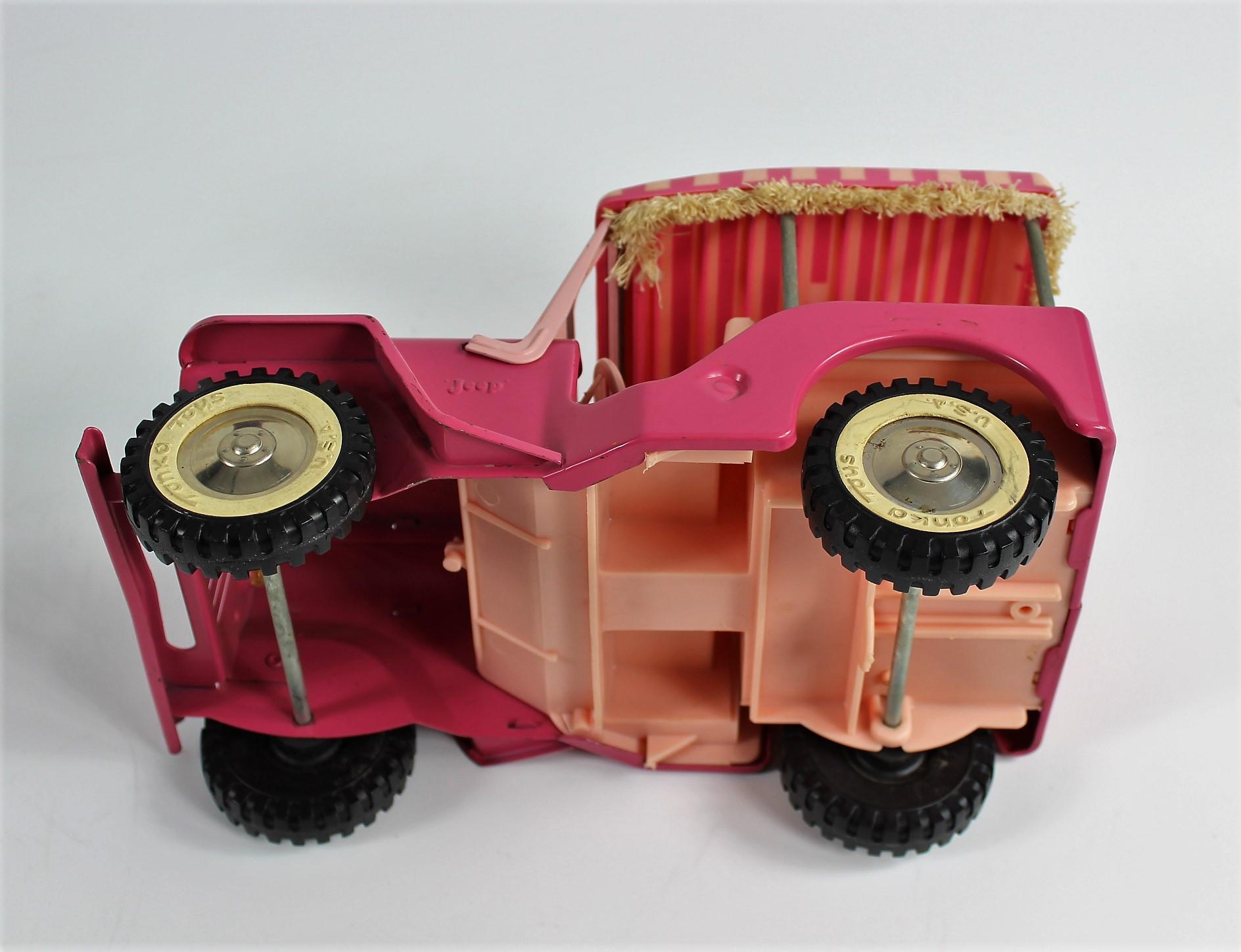 TONKA #350 PINK JEEP WITH SURREY CANOPY