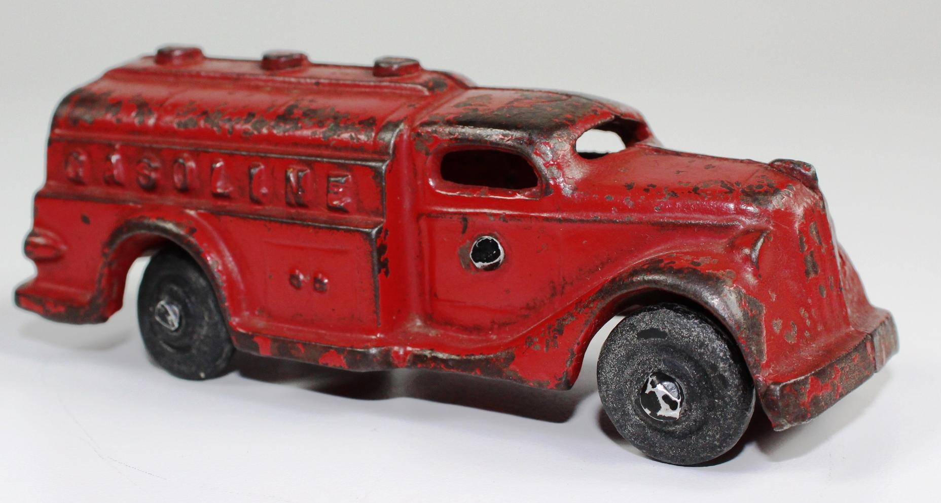 VINTAGE A.C. WILLIAMS CAST IRON GASOLINE TANKER