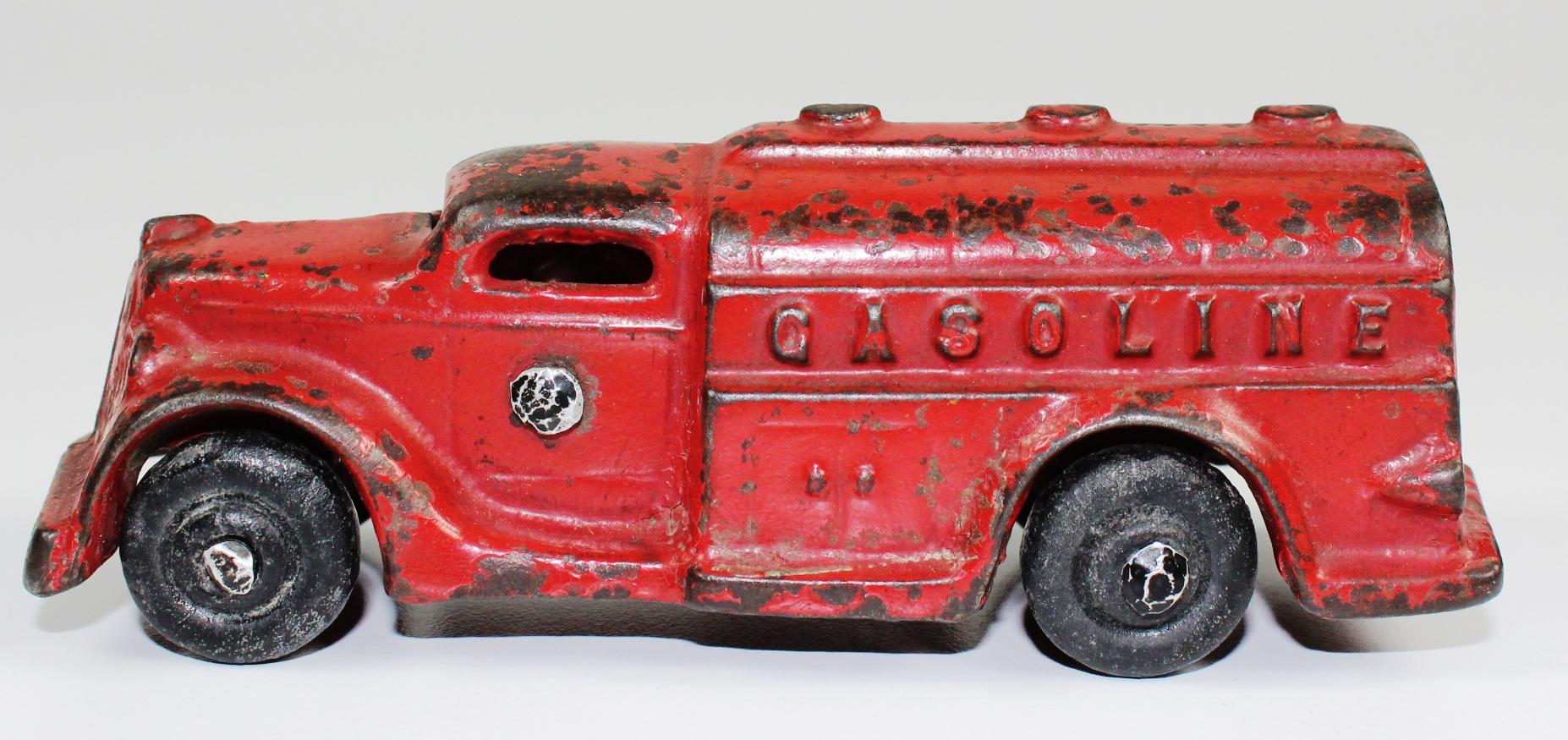 VINTAGE A.C. WILLIAMS CAST IRON GASOLINE TANKER