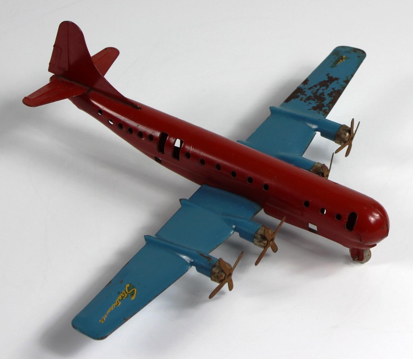 VINTAGE WYANDOTTE STRATOCRUISER PRESSED STEEL AIRPLANE