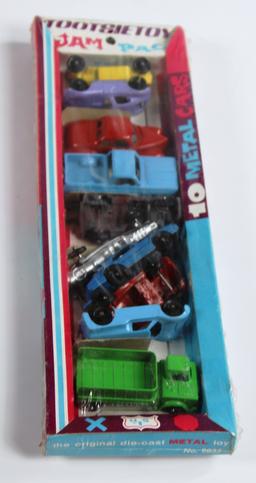 NEW, UNOPENED TOOTSIETOY JAM PACK - 10 METAL CARS - 1969