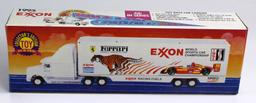 NEW, IN THE BOX: EXXON RACING FERRARI TRANSPORT TRUCK