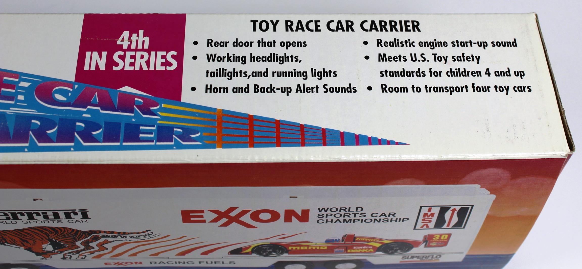 NEW, IN THE BOX: EXXON RACING FERRARI TRANSPORT TRUCK