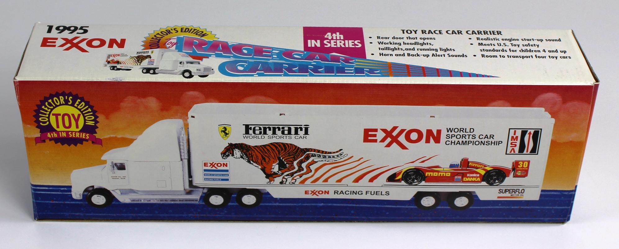 NEW, IN THE BOX: EXXON RACING FERRARI TRANSPORT TRUCK