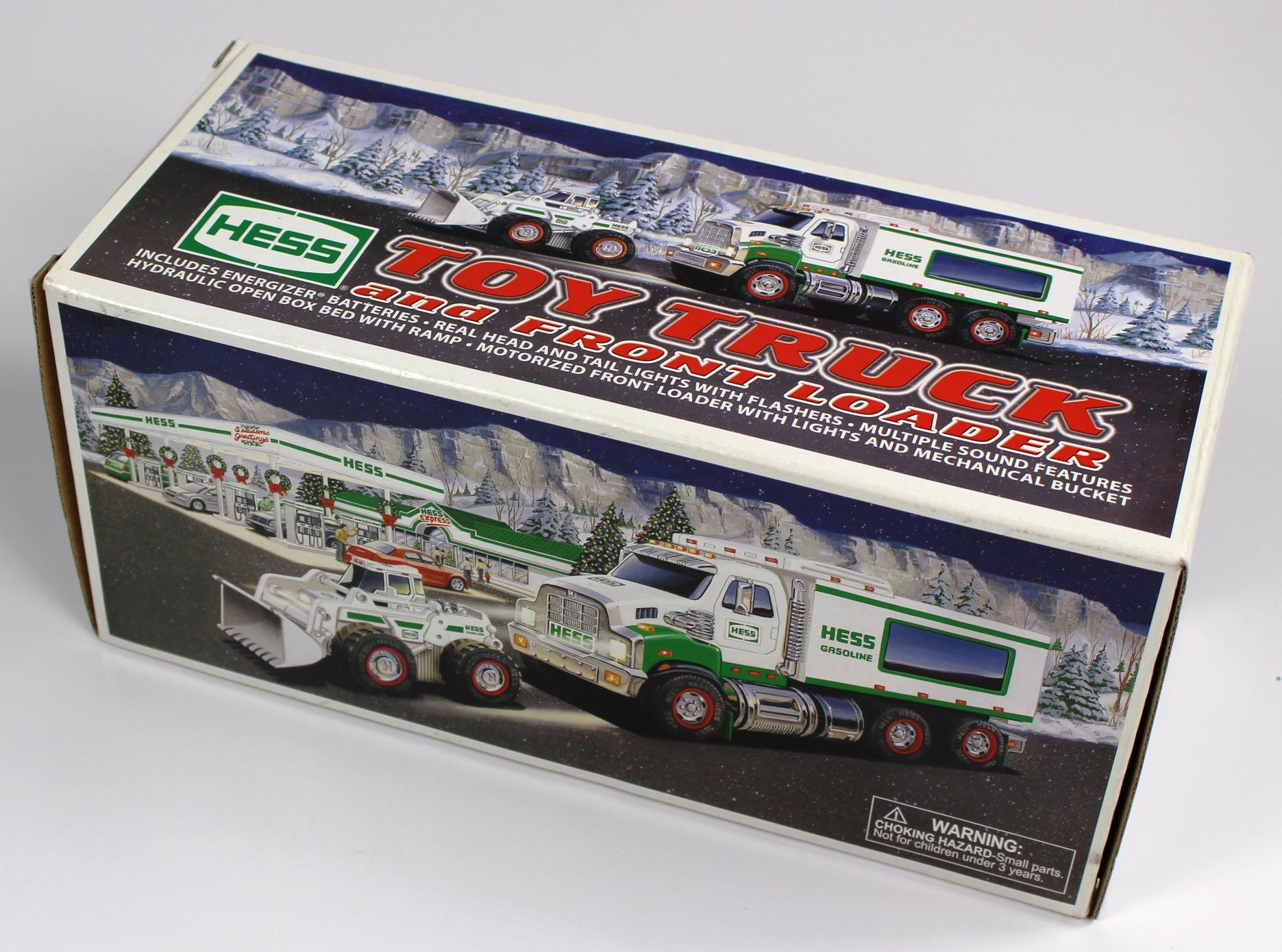 NEW HESS 2008 TOY TRUCK AND FRONT LOADER IN THE BOX