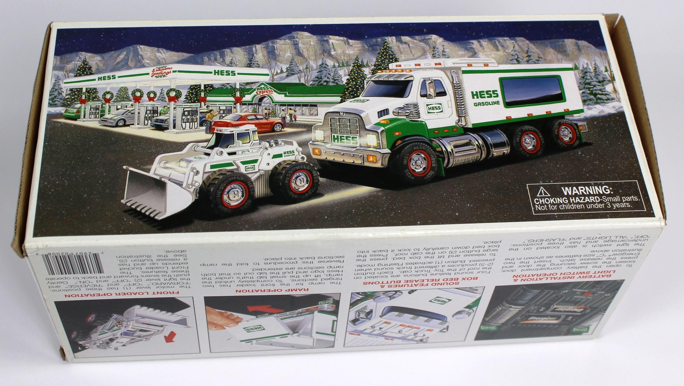 NEW HESS 2008 TOY TRUCK AND FRONT LOADER IN THE BOX