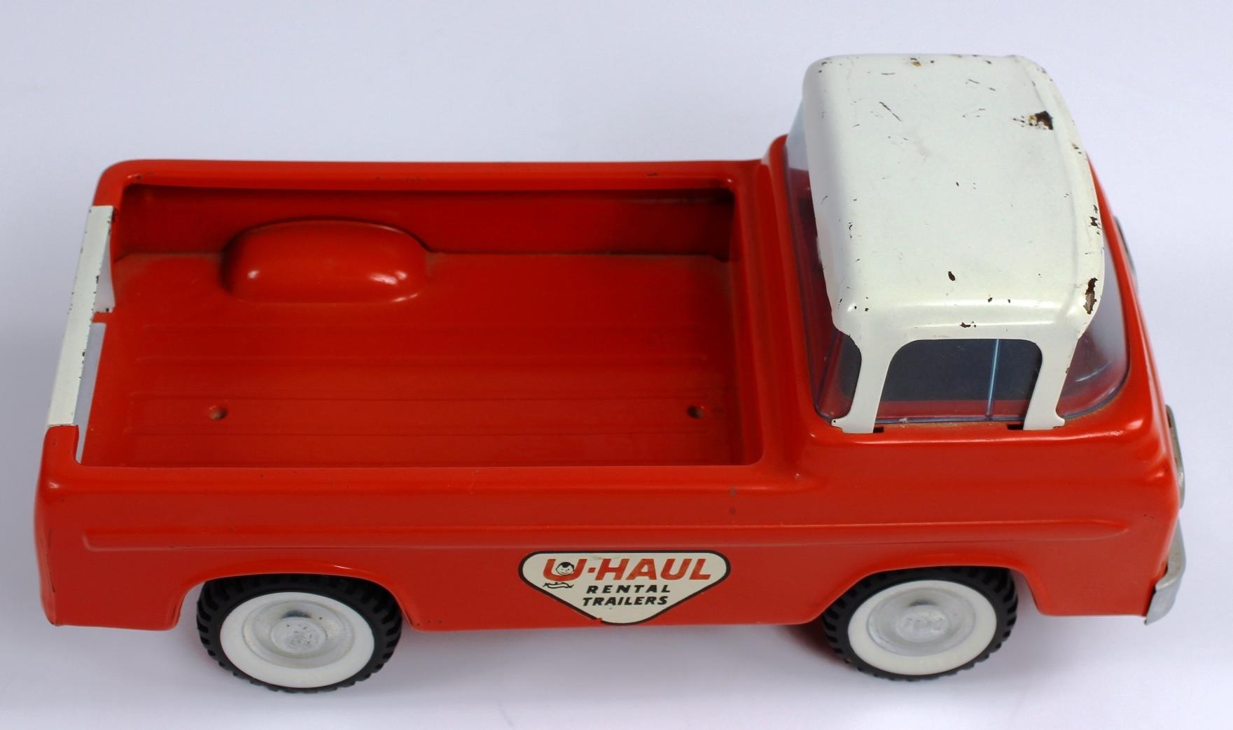 VINTAGE NYLINT FORD ECONOLINE UHAUL TRUCK AND 2 TRAILERS