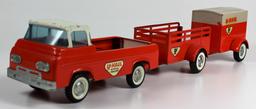 VINTAGE NYLINT FORD ECONOLINE UHAUL TRUCK AND 2 TRAILERS