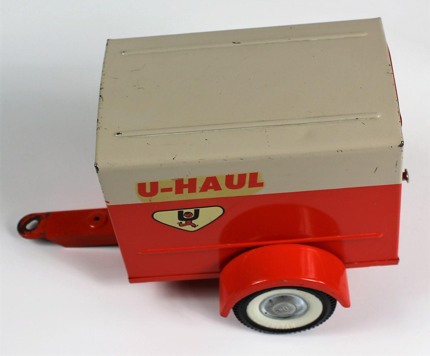 VINTAGE NYLINT FORD ECONOLINE UHAUL TRUCK AND 2 TRAILERS