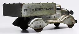 VINTAGE MARX PRESSED STEEL DEPT. OF STREET CLEANING TRUCK