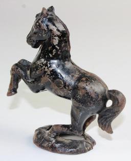 VINTAGE CAST IRON HORSE / STALLION STILL BANK