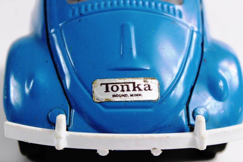 VINTAGE TONKA PRESSED STEEL VOLKSWAGEN BEETLE - BLUE