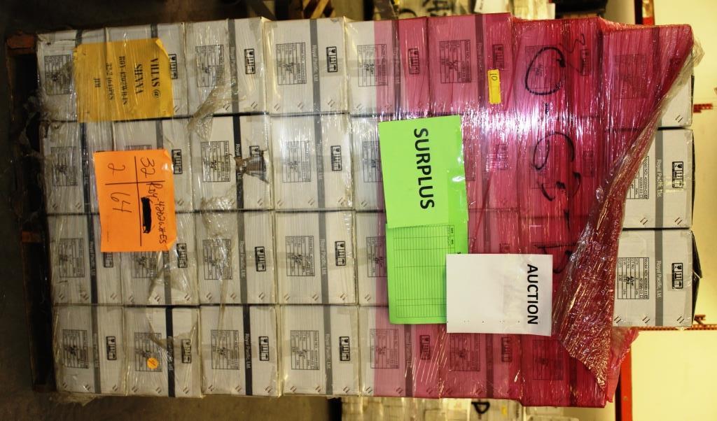 PALLET OF 31 BOXES OF ROYAL PACIFIC LTD. LIGHTING FIXTURES / HARDWARE