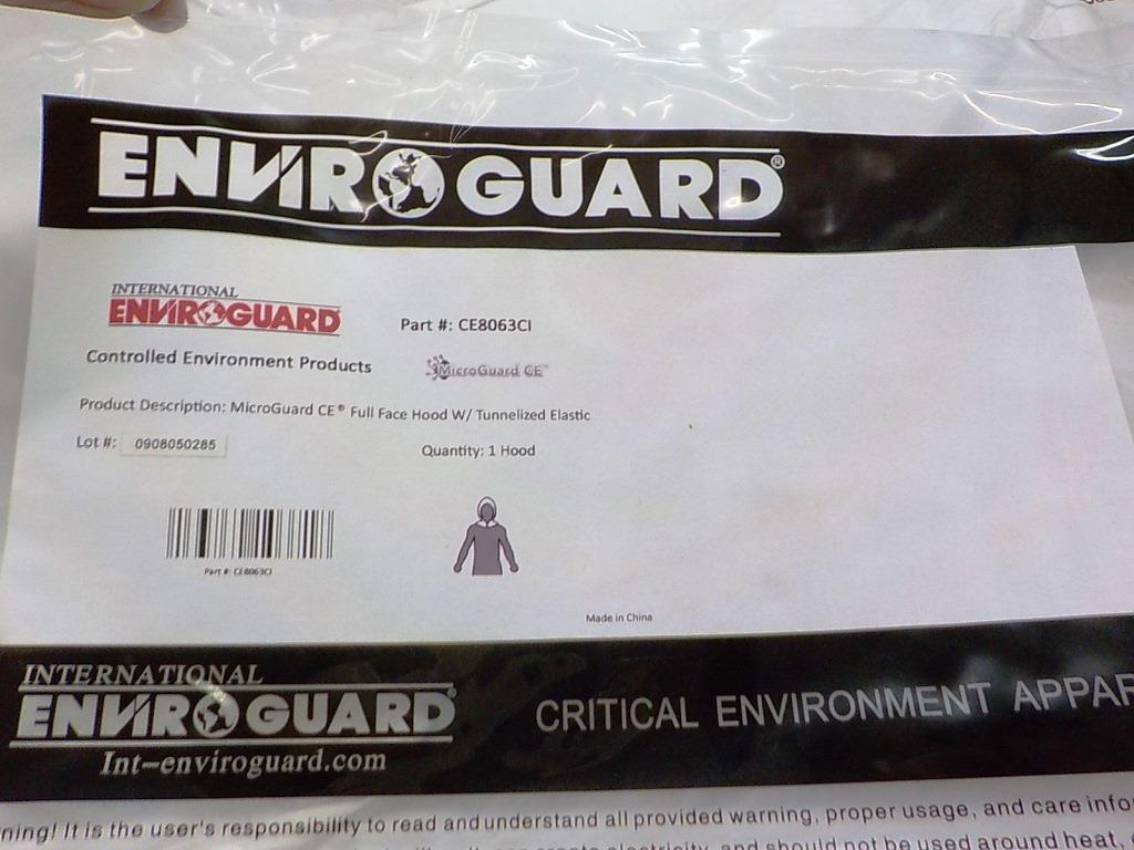 PALLET OF 45 BOXES OF INTERNATIONAL ENVIROGUARD MICROGUARD HOODS UNIVERSAL