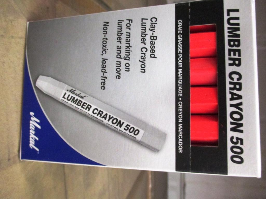 LOT OF MARKAL LUMBER CRAYON 500 - RED