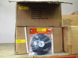 LOT OF 240 NEW GRINDING PADS, PN: 20-70-M 180mm GRINDING PADS - 4 BOXES OF 60 EACH