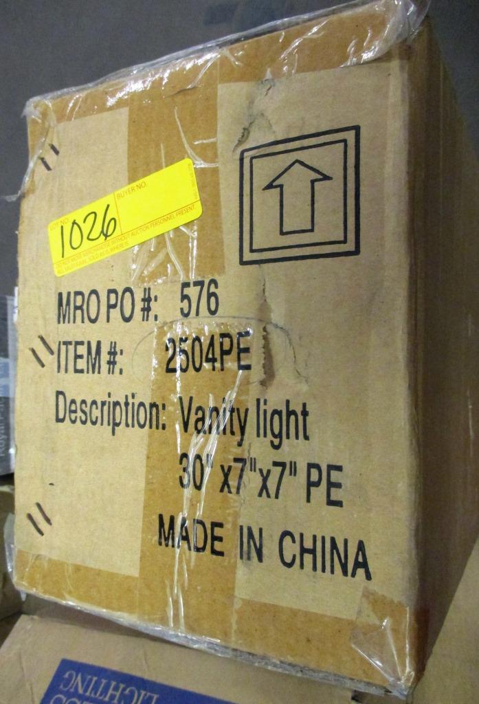 PALLET OF MISC. LIGHT FIXTURES: LUMIVERT, SEA GULL LIGHTING, PROGRESS, FEISS & MORE