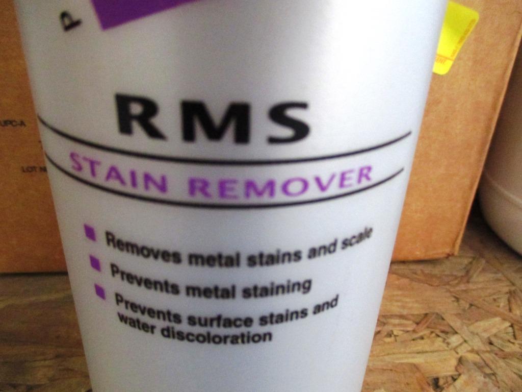 3 BOXES OF QB RMS POOL STAIN REMOVER - 20 BOTTLES