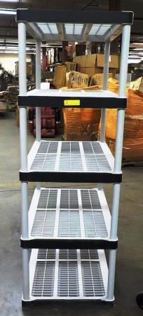 HEAVY DUTY PLASTIC VENTED SHELF UNIT