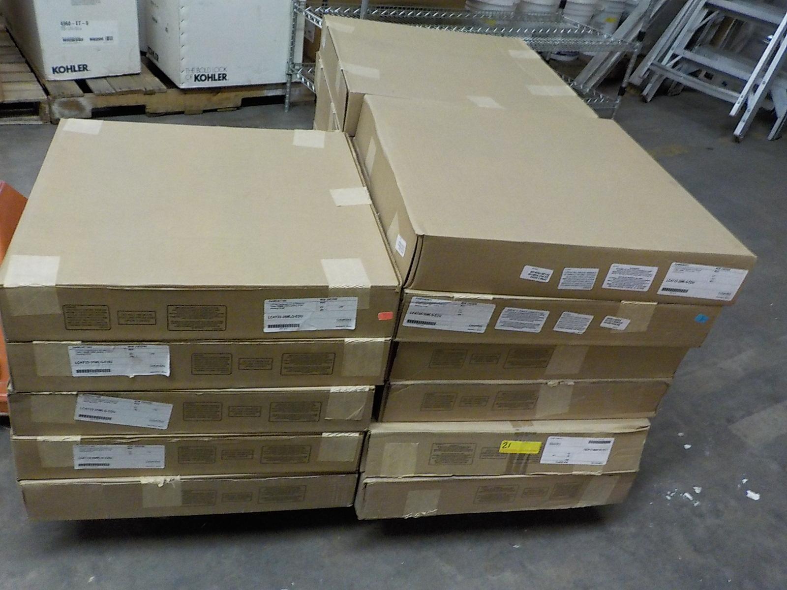 PALLET OF 14 COLUMBIA LED TROFFER LIGHT FIXTURES