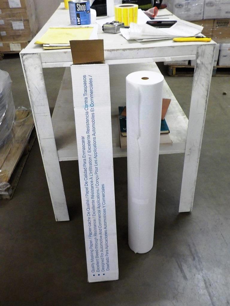 6 BOXES OF PPG PLUS QUALITY WHITE MASKING PAPER - EXCELLENT BLEED-THROUGH RESISTANCE